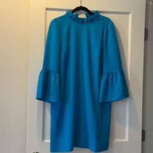 J. Crew Blue Bell Sleeve Knee-Length Sheath Dress